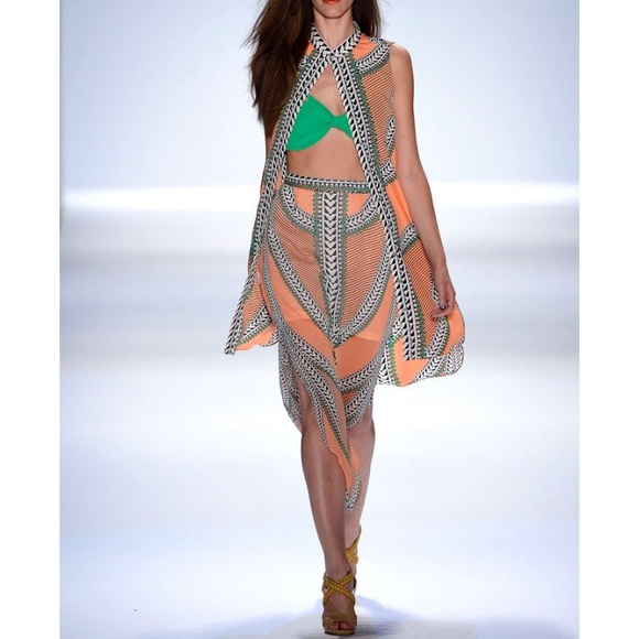 ** SOLD ** MH Chiffon Shields Skirt, Mint, 2 - Picture 7 of 7